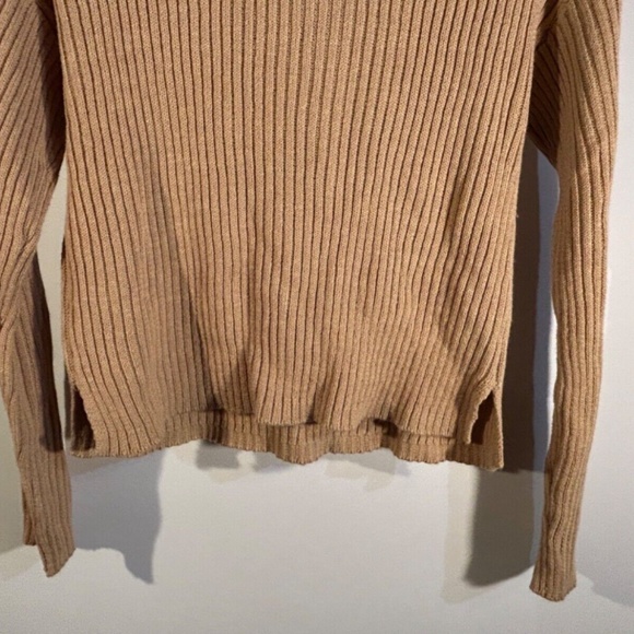 Wild Fable Long Sleeved Ribbed Crop Sweater Brown Size XL - NWT - Picture 6 of 9